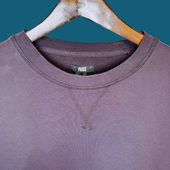 PAIGE Men's Jaxton French Terry Long-Sleeve Sweatshirt in Night Cap - 2XL - Picture 12 of 16